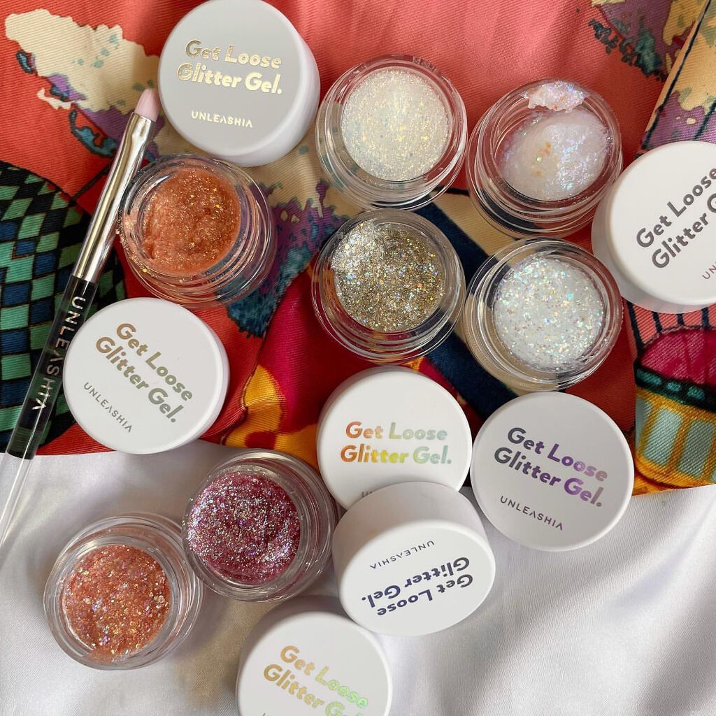 ゲットルーズグリッタージェル N°1オーロラキャッチャー/unleashia/グリッターを使ったクチコミ（2枚目）