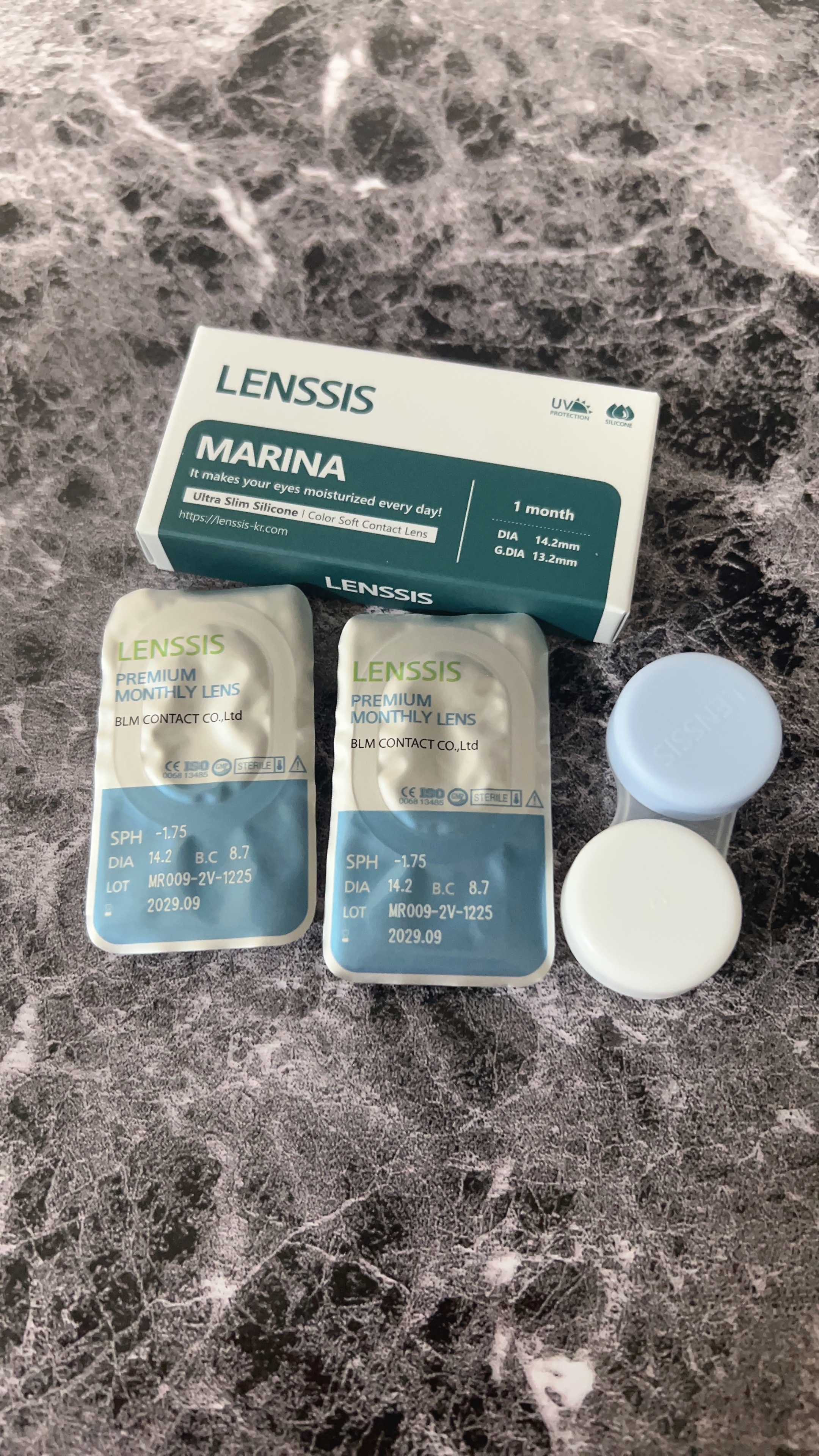 マリナシリーズ	 マリナアッシュピンク/LENSSIS/カラーコンタクトレンズを使ったクチコミ（1枚目）