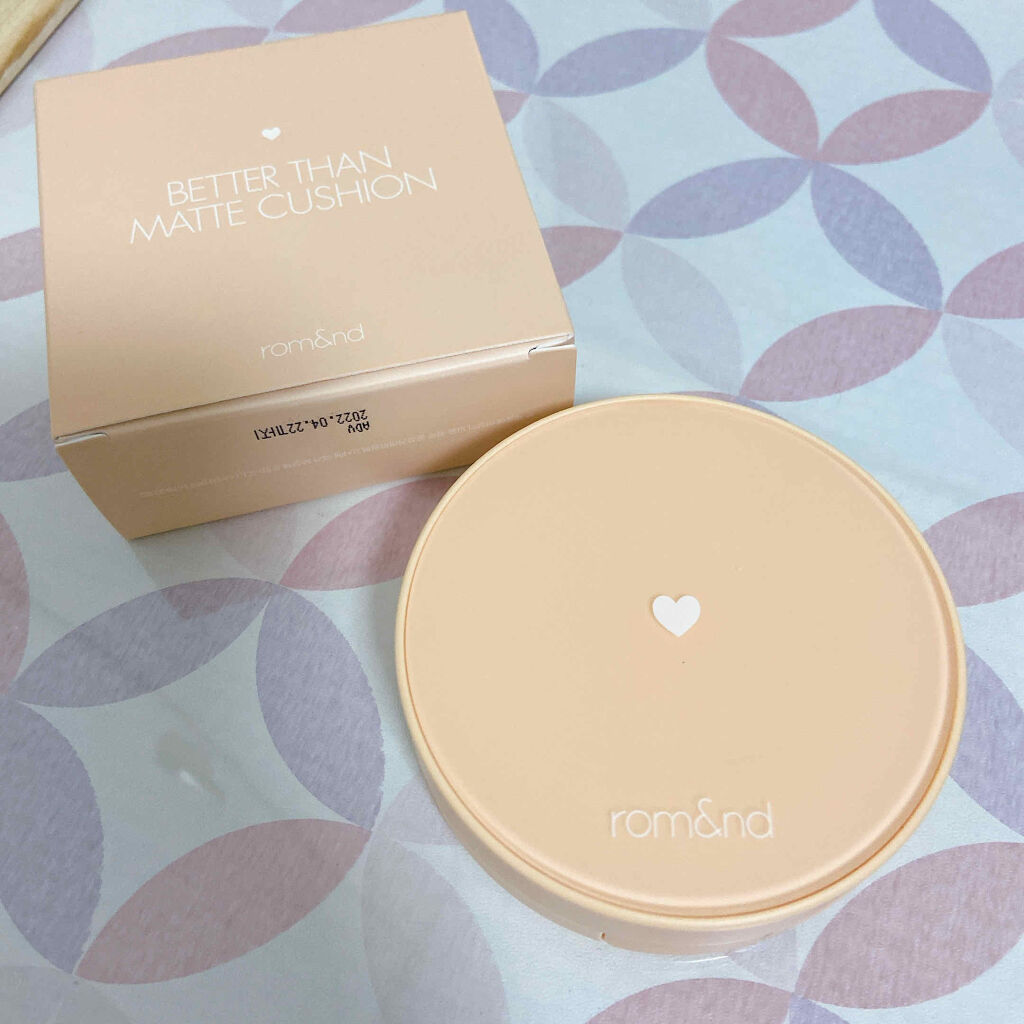 ベターザンマットクッション/rom&nd/クッションファンデーションを使ったクチコミ（1枚目）
