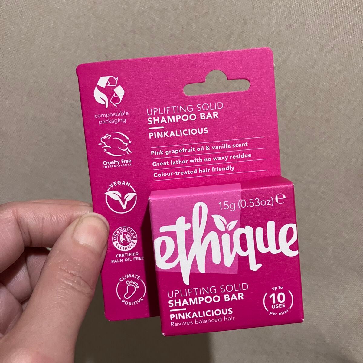 シャンプー バー ピンカリシャス/Ethique/市販シャンプーを使ったクチコミ(1枚目)