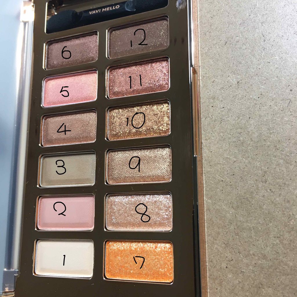 バレンタインボックス/VAVI MELLO/アイシャドウパレットを使ったクチコミ(2枚目)