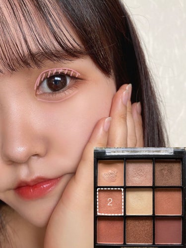 UR GLAM　BLOOMING EYE COLOR PALETTE/U R GLAM/アイシャドウパレットを使ったクチコミ（3枚目）