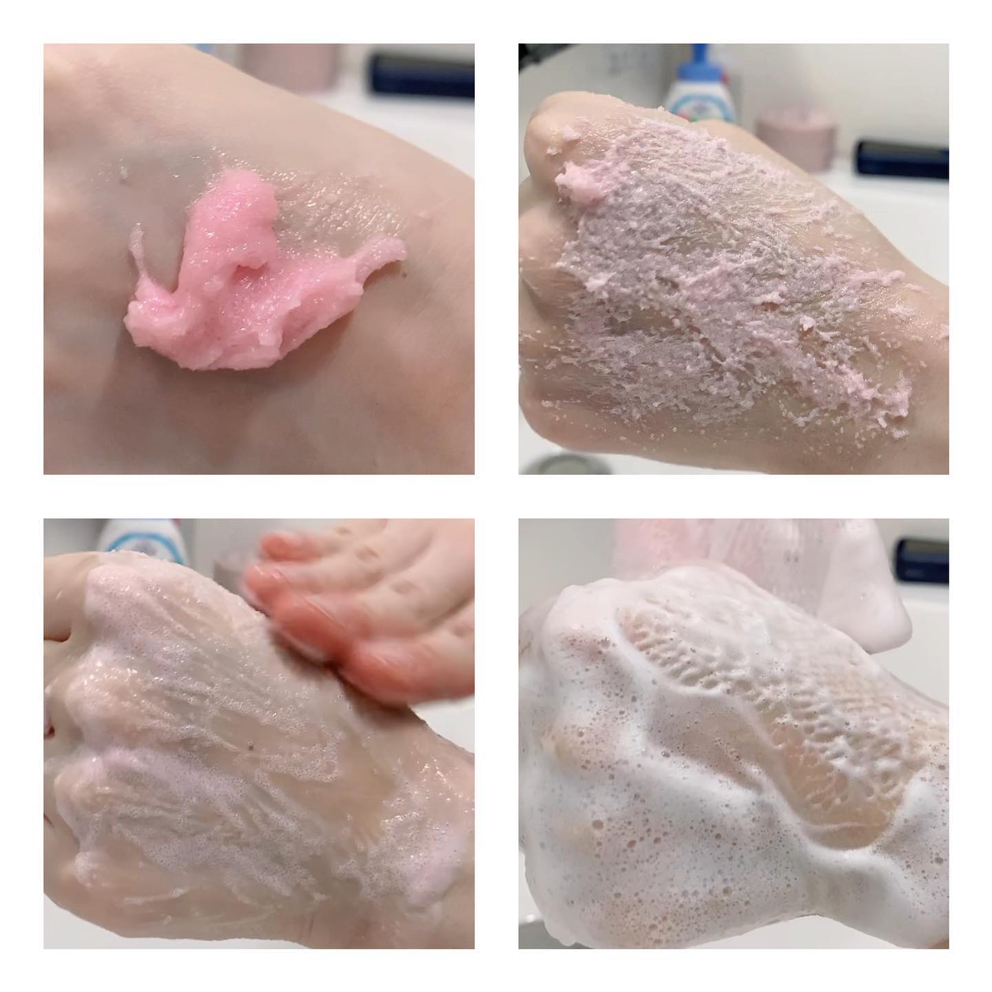 Q+Me スウィート ボム タラソ スクラブ/AGARISM/バスト・ヒップケアを使ったクチコミ（3枚目）