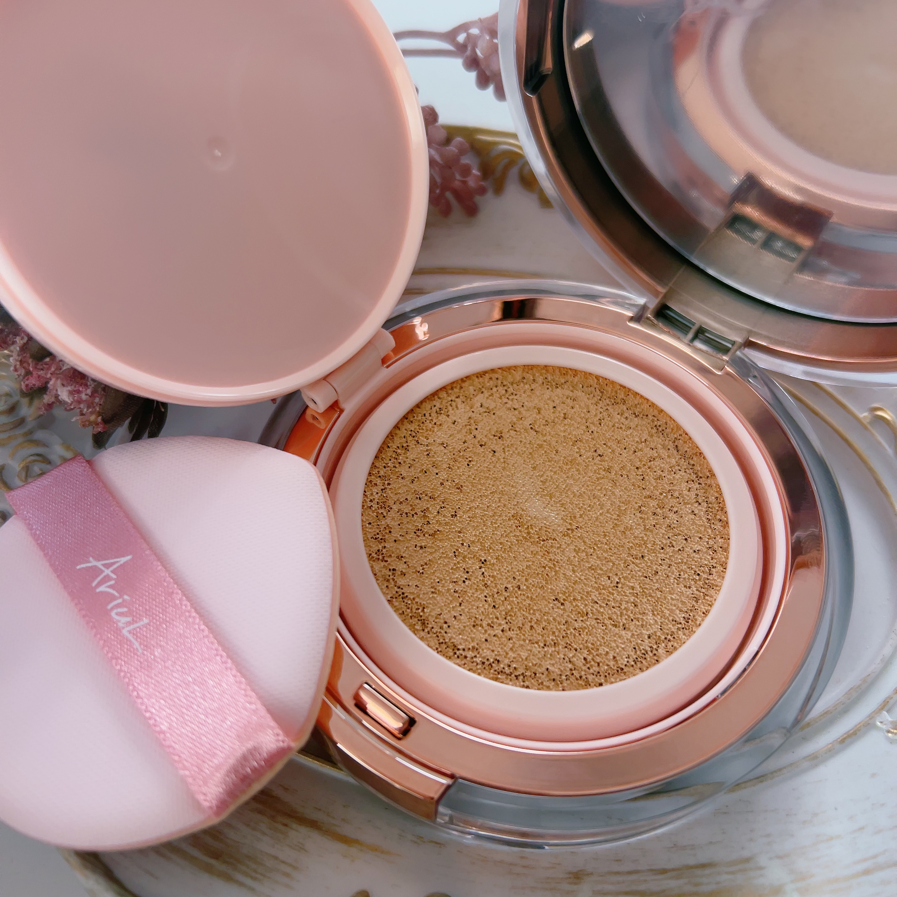 アリウル インクフェザーカバーラスティングクッション/Ariul/クッションファンデーションを使ったクチコミ（3枚目）