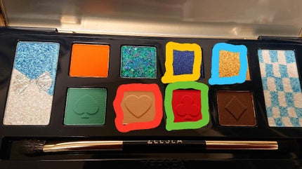 アリスドリームランドシリーズ 12色アイシャドウパレット(ZEESEA×大英博物館)/ZEESEA/アイシャドウパレットを使ったクチコミ(4枚目)