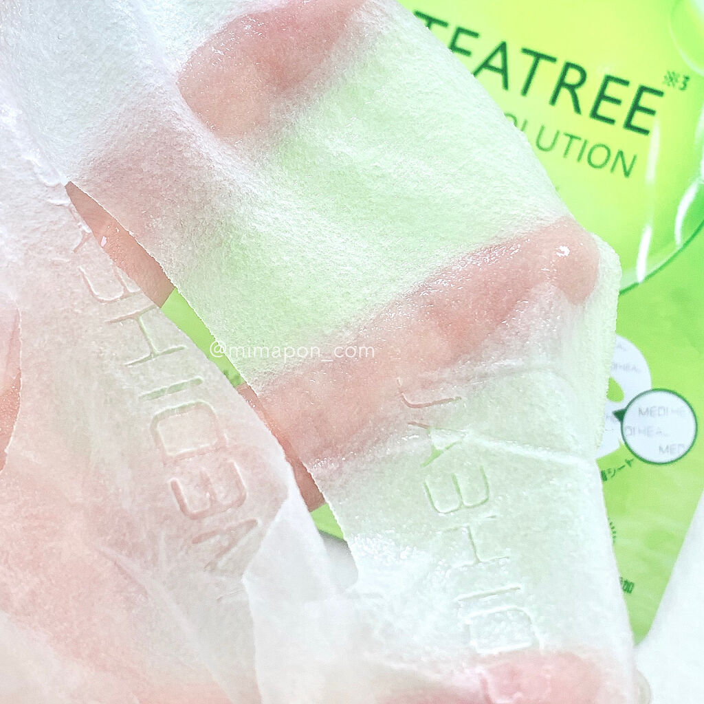 ティーツリーケアソリューション アンプルマスクJEX/MEDIHEAL/シートマスク・パックを使ったクチコミ（3枚目）