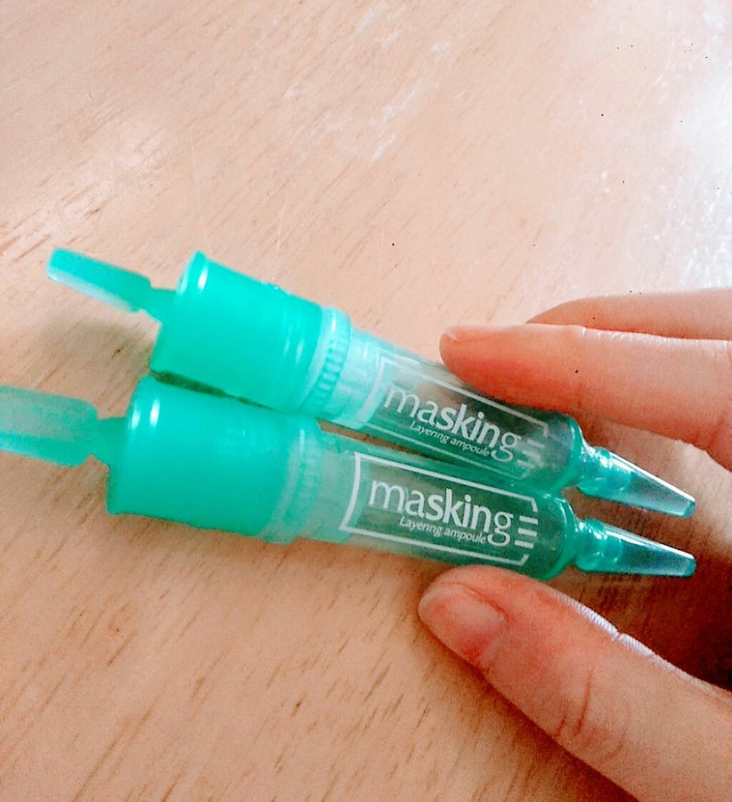 マスキング レイアリング アンプル エクセルトーニングショット/MEDIHEAL/美容液を使ったクチコミ（1枚目）