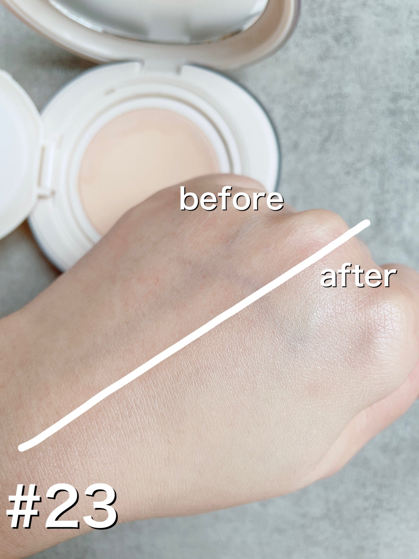 ブリージンググロークッション/Healus/クッションファンデーションを使ったクチコミ(3枚目)