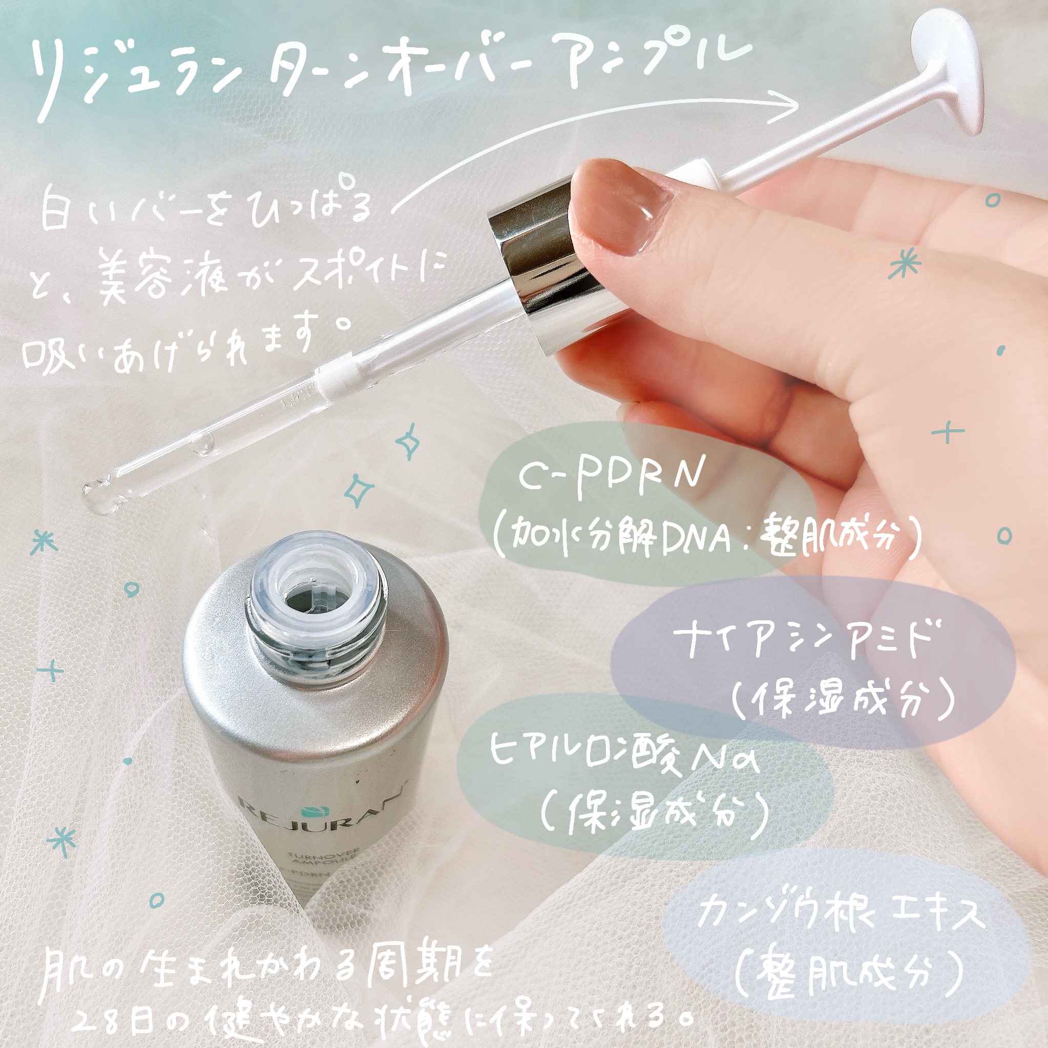 REJURAN ターンオーバーアンプル 30ml/REJURAN COSMETICS/美容液を使ったクチコミ（2枚目）