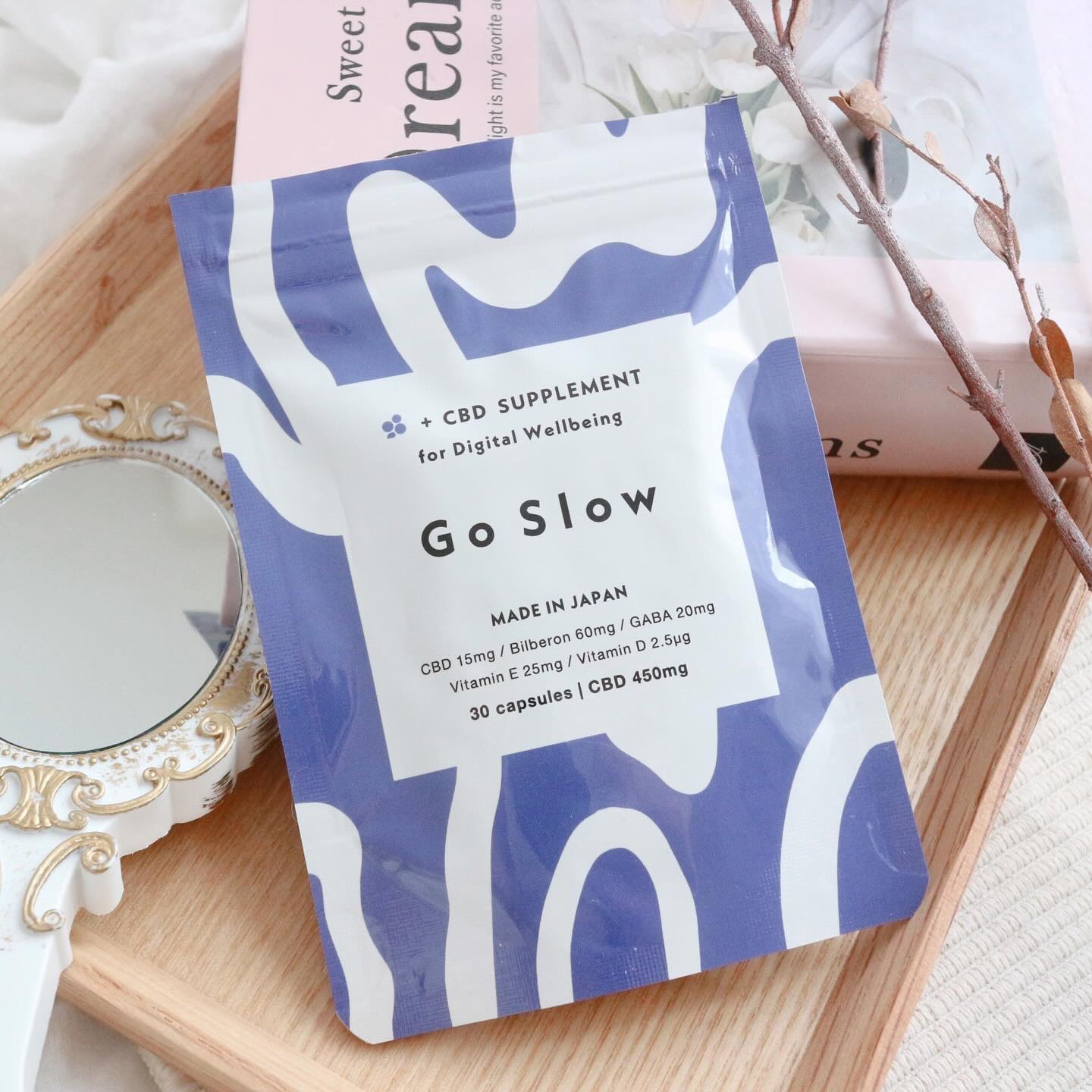 CBDサプリメント for デジタルウェルビーイング/Go Slow/健康サプリメントを使ったクチコミ（1枚目）