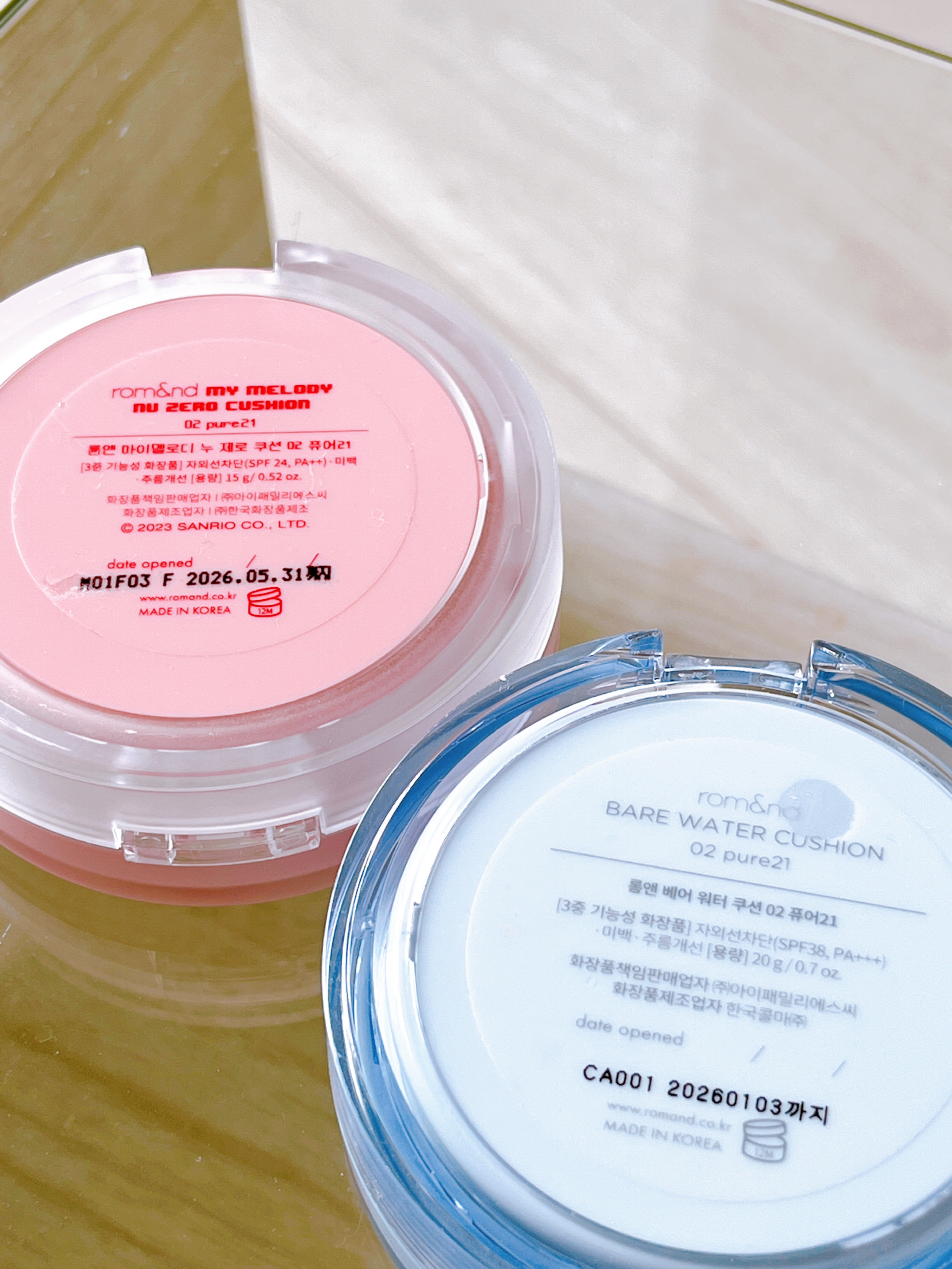 ヌーゼロクッション/rom&nd/クッションファンデーションを使ったクチコミ（3枚目）