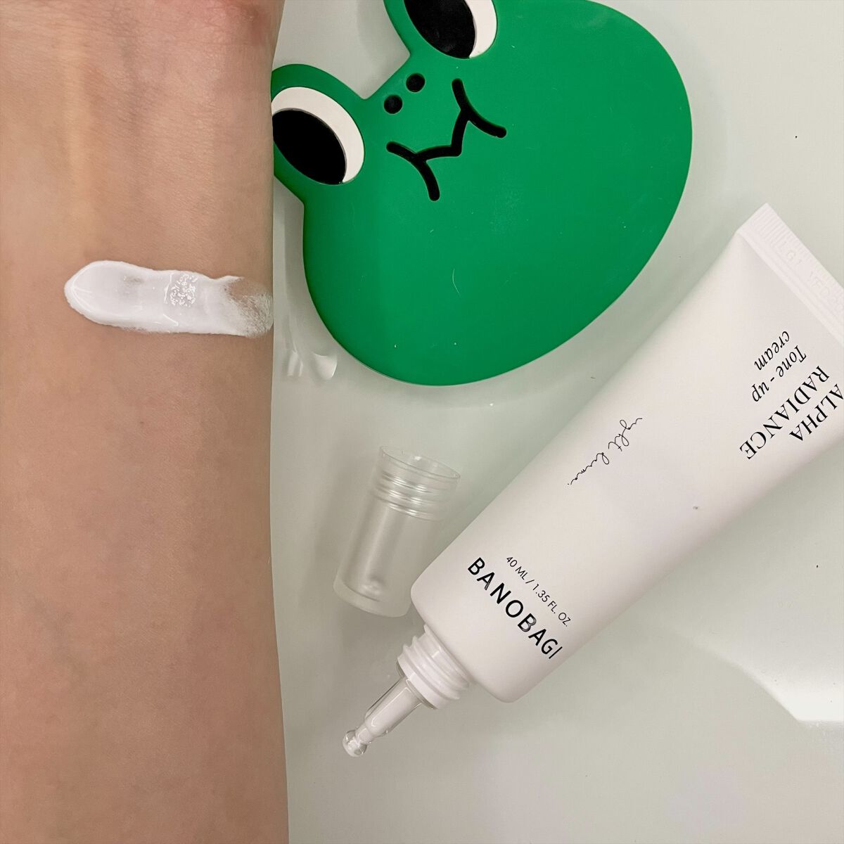 アルファ ラディアンス トーンアップクリーム/BANOBAGI/フェイスクリームを使ったクチコミ（2枚目）