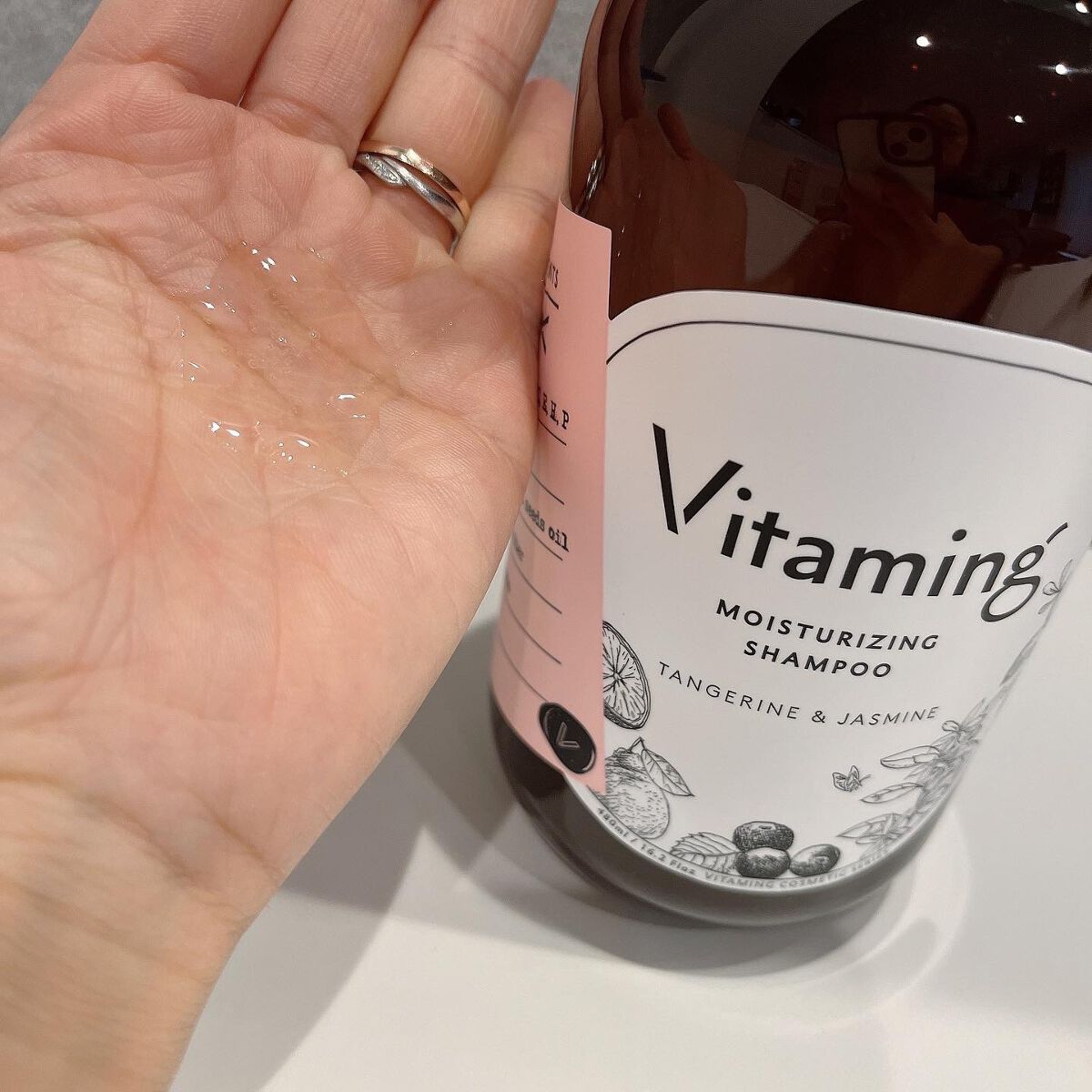 モイストシャンプー/トリートメント(タンジェリン＆ジャスミンの香り)/Vitaming/市販シャンプーを使ったクチコミ（3枚目）