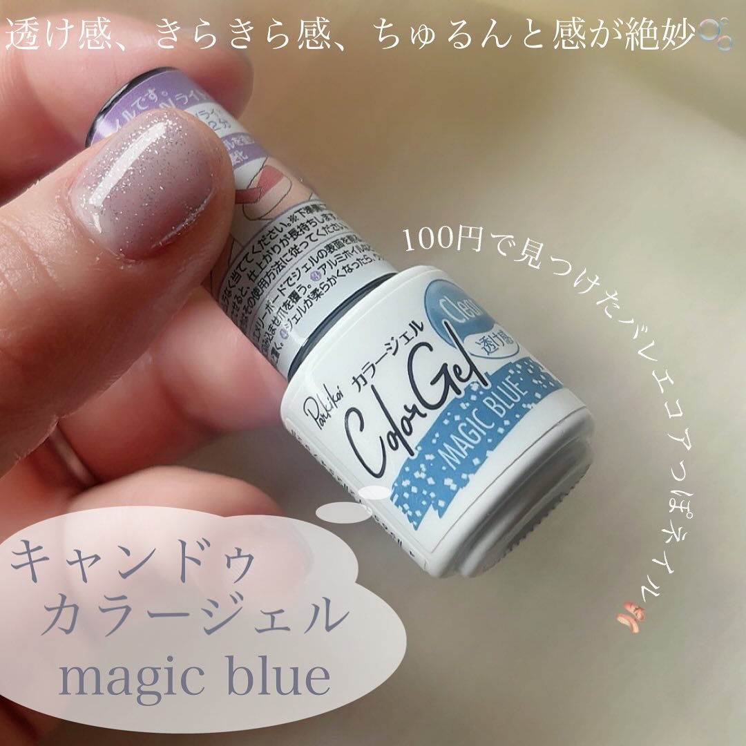 パル カラージェル パーティーブルー/キャンドゥ/ジェルネイルを使ったクチコミ（3枚目）