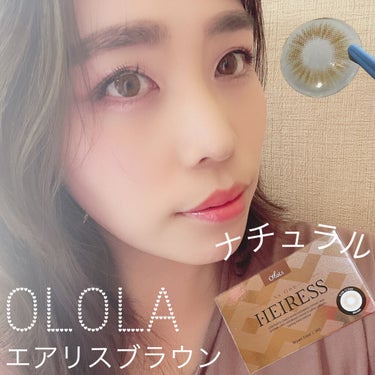 エアリス(Heiress)/OLOLA/カラーコンタクトレンズを使ったクチコミ（3枚目）