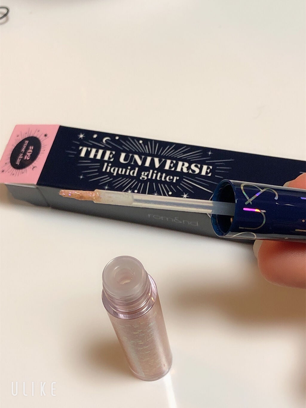 リキッド グリッター シャドウ/rom&nd/グリッターを使ったクチコミ(2枚目)