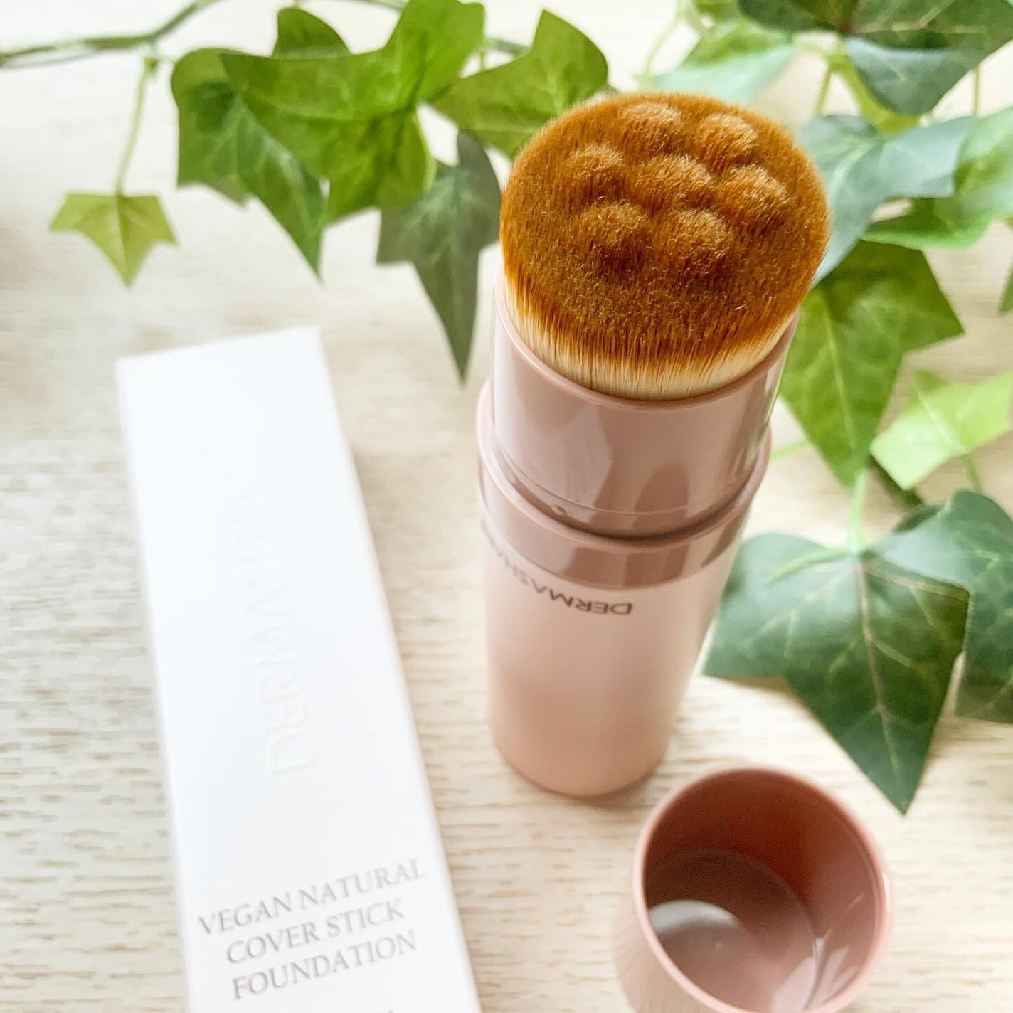 ヴィーガンナチュラルカバースティックファンデーション/DERMASHARE/その他ファンデーションを使ったクチコミ(2枚目)