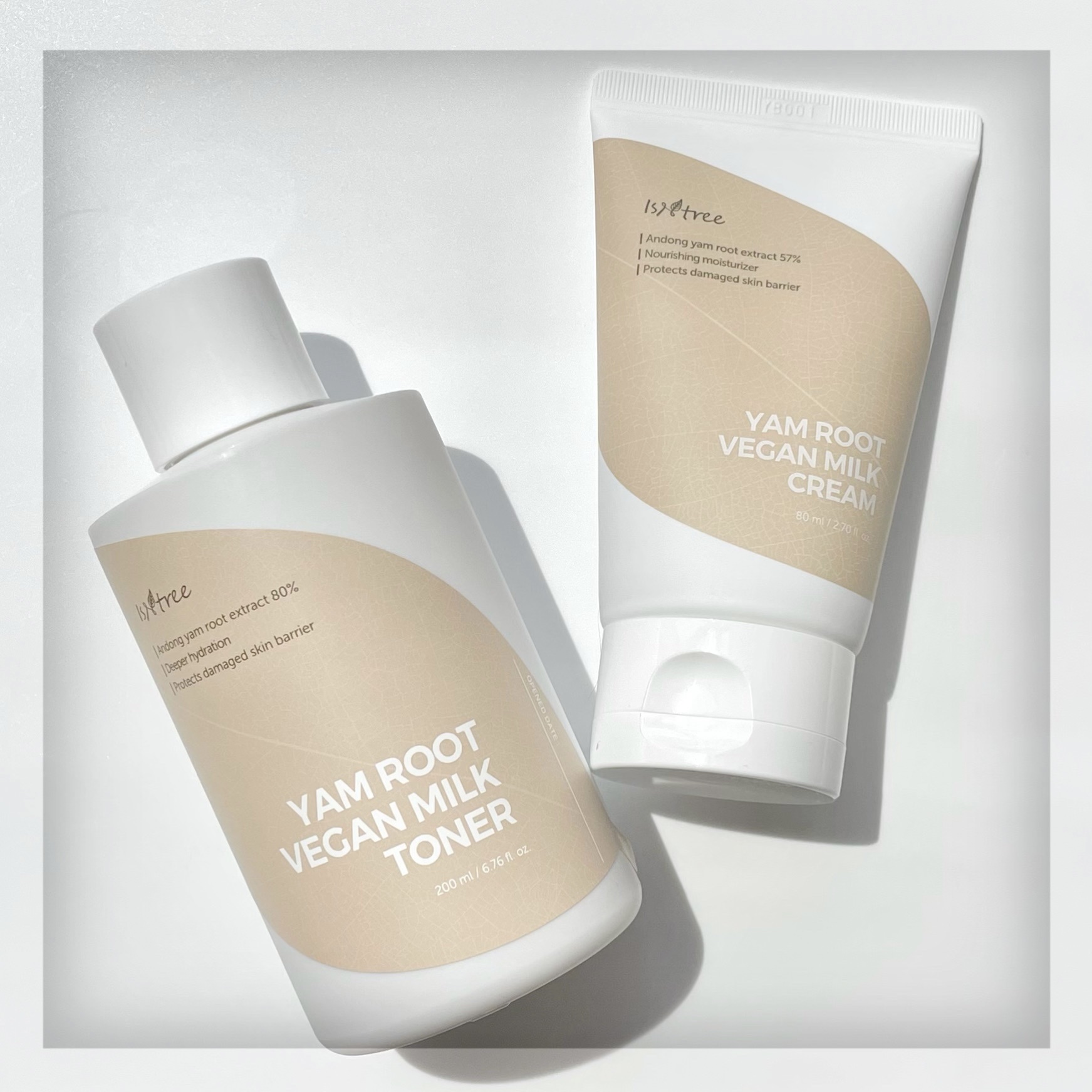 Yam Rootビーガンヴィーガンミルクトナー/Isntree/化粧水を使ったクチコミ（1枚目）