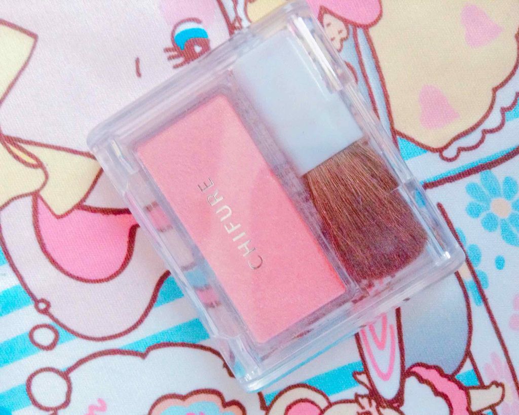 チーク カラー(ブラシ付)/ちふれ/パウダーチークを使ったクチコミ(1枚目)