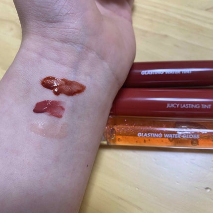 グラスティングウォーターティント/rom&nd/リップティントを使ったクチコミ(2枚目)