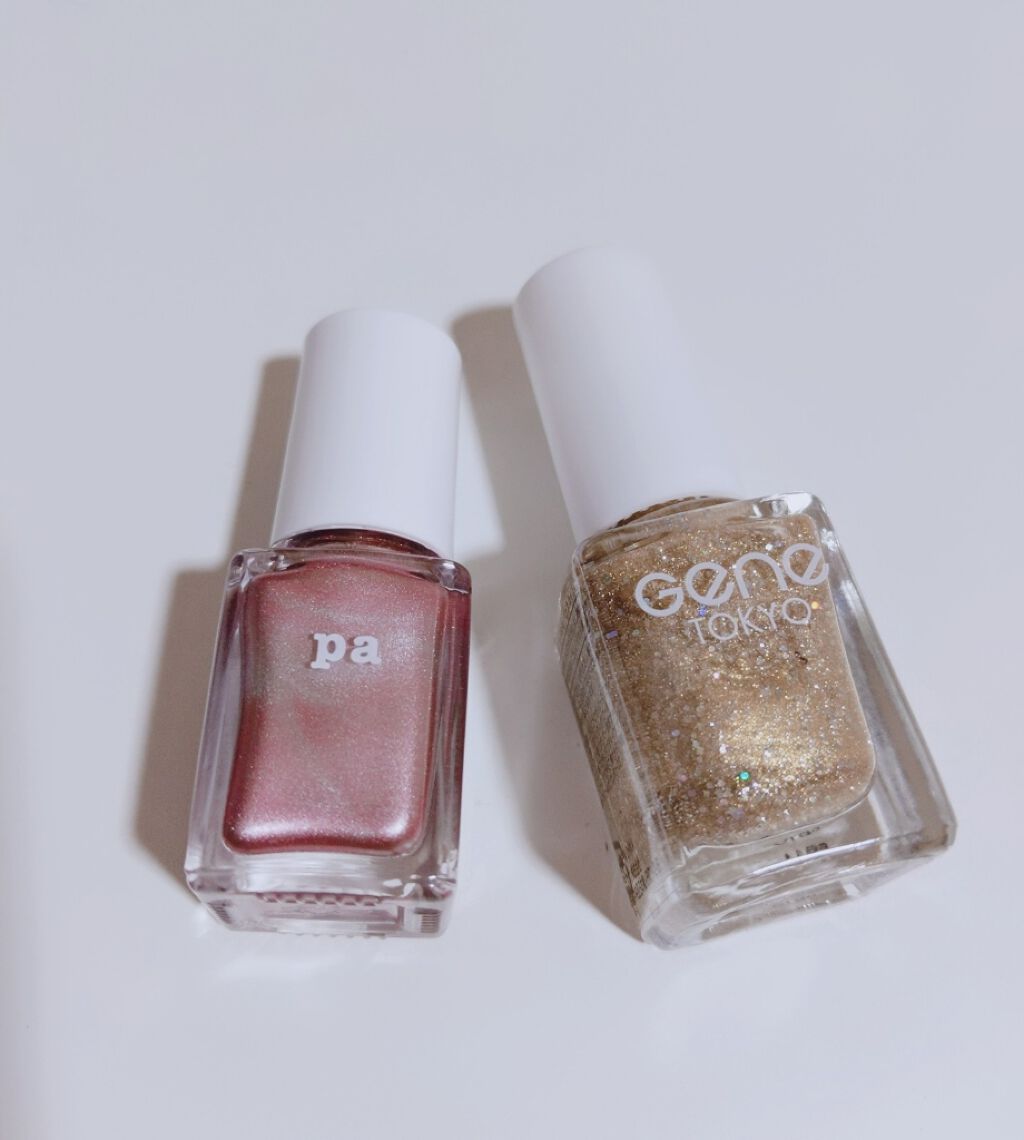 gene TOKYO ネイル ゴールドカラー/DAISO/マニキュアを使ったクチコミ（3枚目）