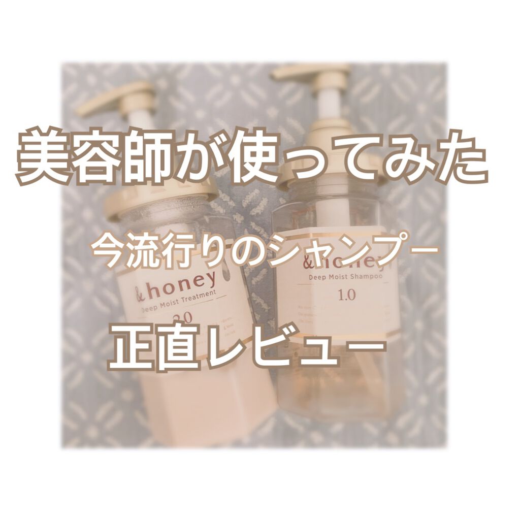 ディープモイスト シャンプー1.0/ヘアトリートメント2.0/&honey/市販シャンプーを使ったクチコミ(1枚目)