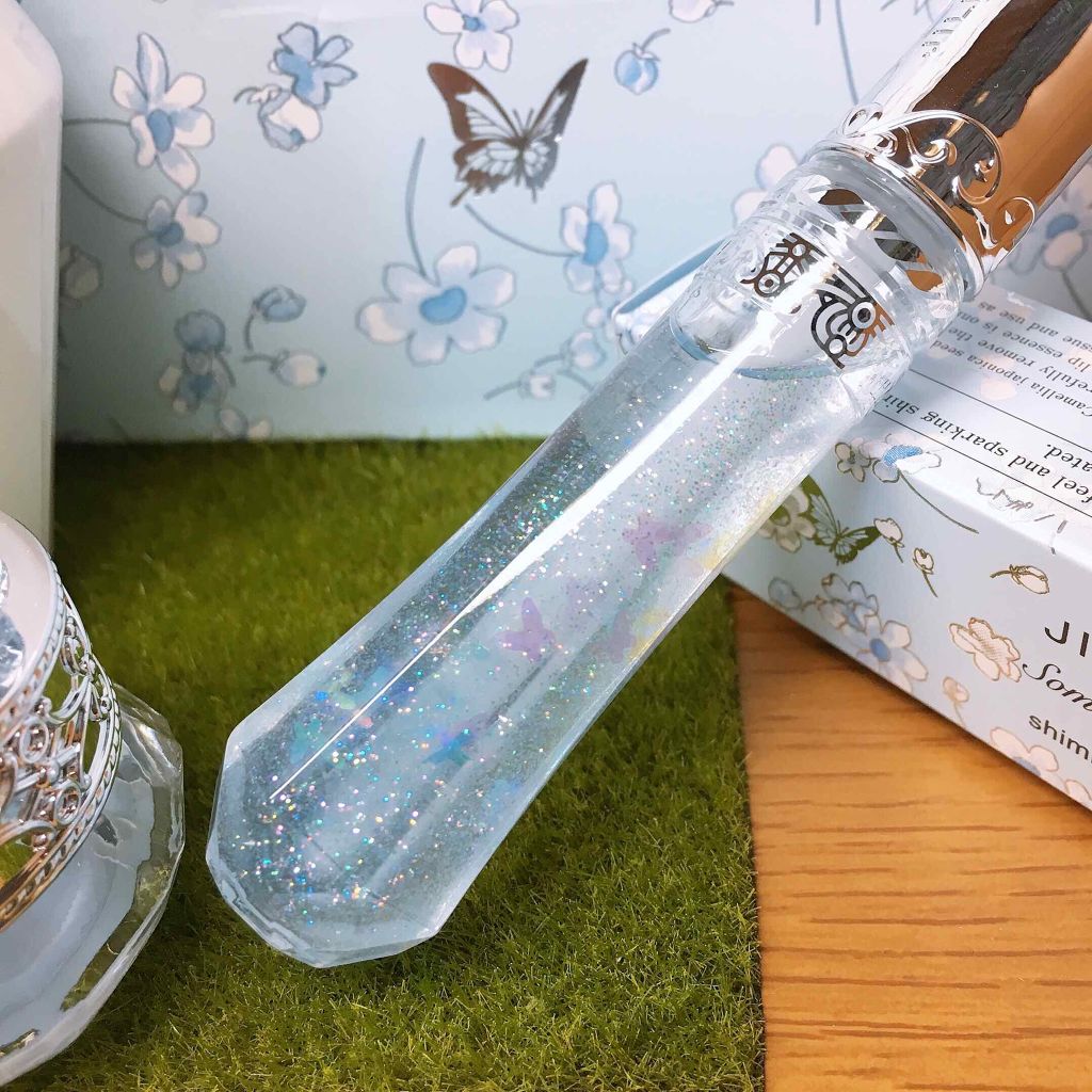 サムシングピュアブルー シマリング リップエッセンス/JILL STUART/リップケアを使ったクチコミ（3枚目）