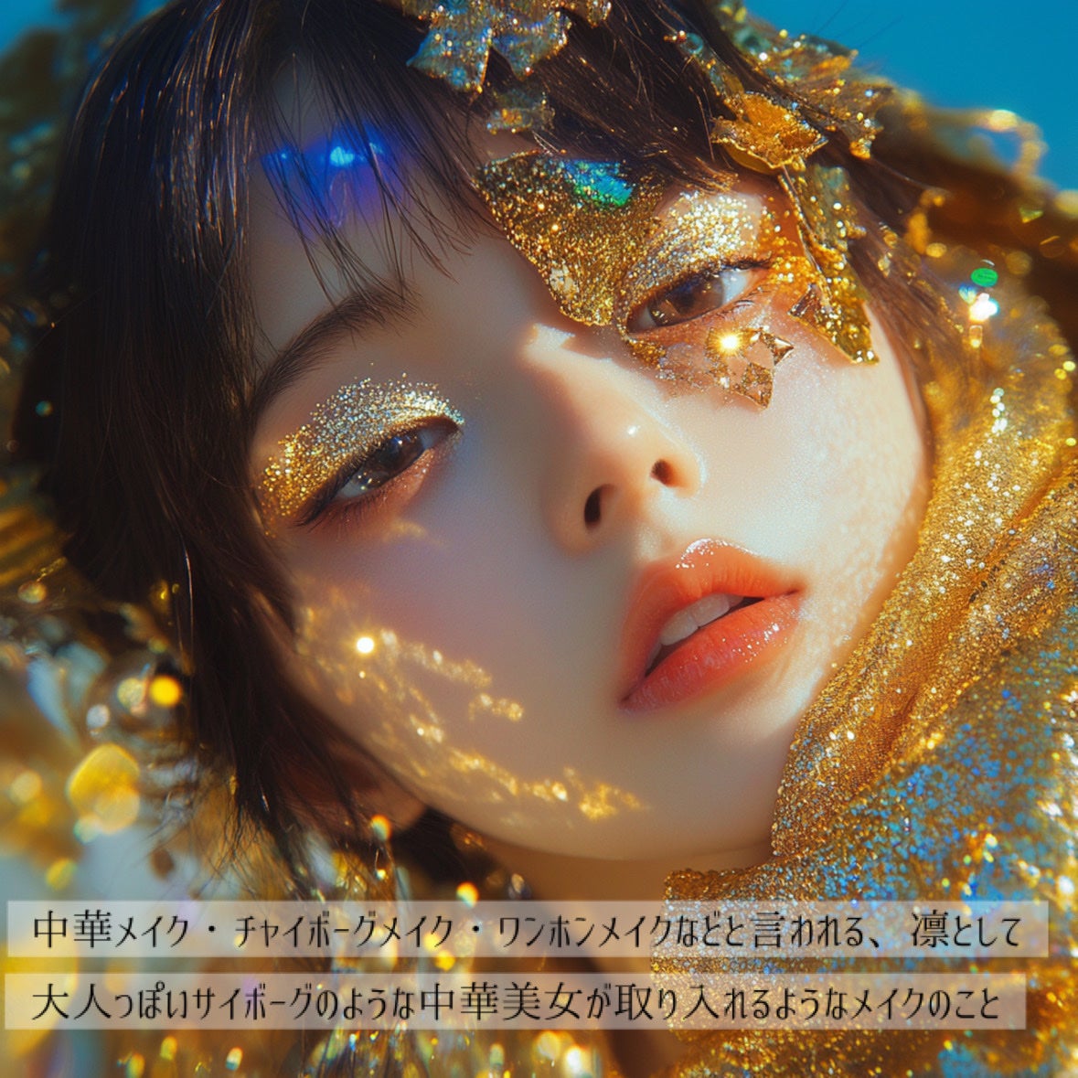 もぐお on LIPS 「ちょっと強めの気分の時にやりたい中華メイク/特徴まとめ🇨🇳強め..」(2枚目)