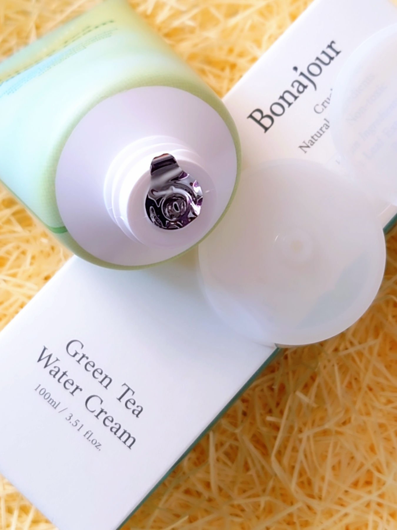 グリーンティーウォーターボム/Bonajour/フェイスクリームを使ったクチコミ（2枚目）