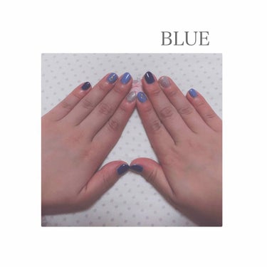 かなみんのネイル日記💅 on LIPS 「BLUE1年前にネイルしたときの！この1stepネイル本当に優..」（1枚目）