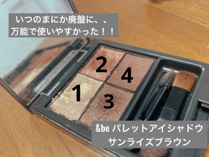 パレットアイシャドウ サンライズブラウン/&be/アイシャドウパレットの画像