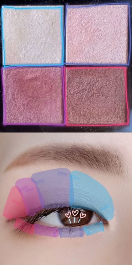 リアルクローズシャドウ/excel/アイシャドウパレットを使ったクチコミ(2枚目)