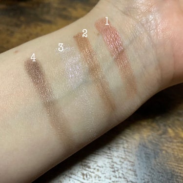 UR GLAM　VELVET EYE COLOR PALETTE ルビーブラウン/U R GLAM/アイシャドウパレットを使ったクチコミ（3枚目）