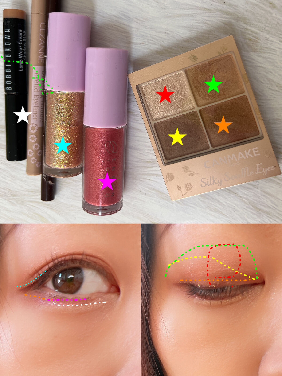 描くふたえアイライナー/CEZANNE/リキッドアイライナーを使ったクチコミ（2枚目）