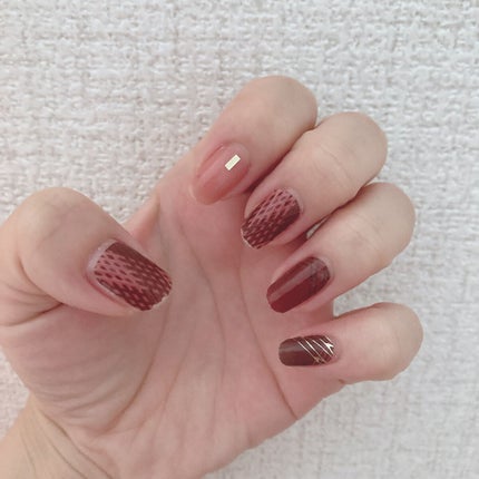 DAISO×紗々 UV GEL ネイルシール/DAISO/ネイルシールを使ったクチコミ(4枚目)