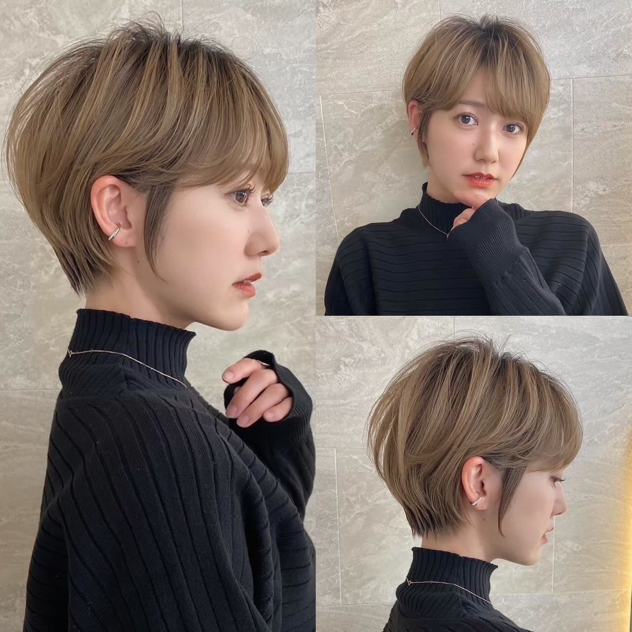 lond soleil 山本樹理 on LIPS 「20代、30代、40代におすすめ✨大人女性ショートヘア❣️@j..」(4枚目)