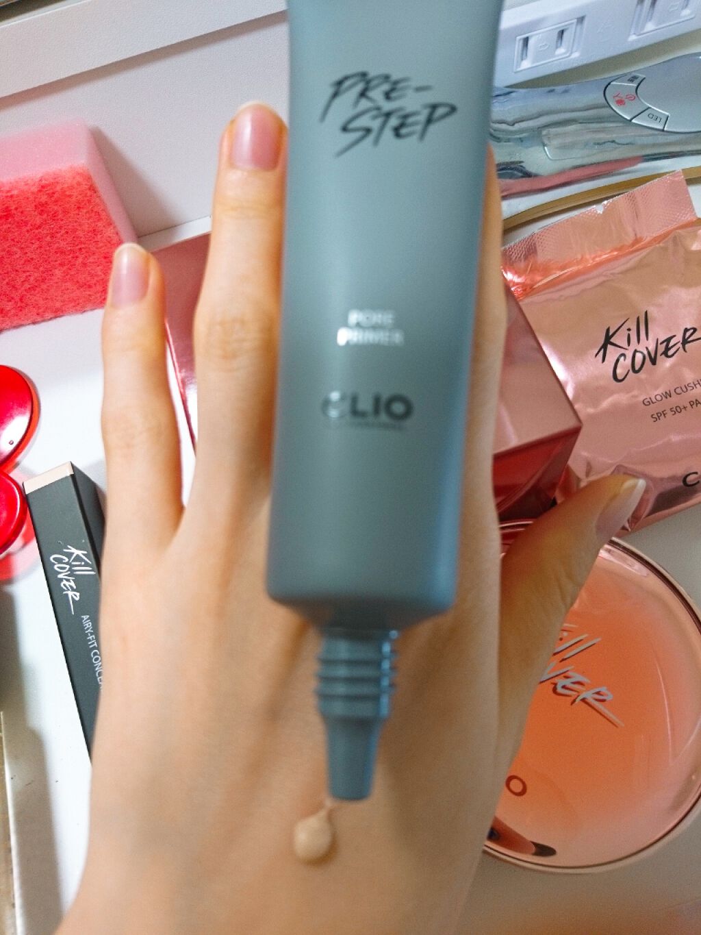 プリステップ ポア プライマー/CLIO/化粧下地を使ったクチコミ（2枚目）