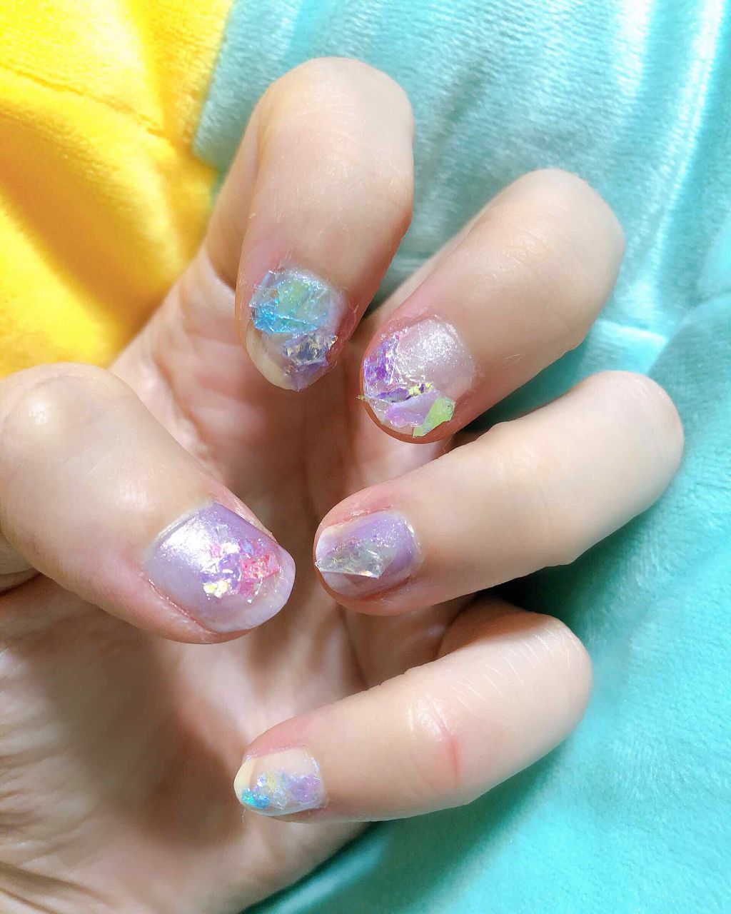 ホログラム/セリア/ネイルチップ・パーツを使ったクチコミ（2枚目）