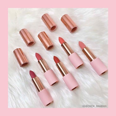 ETUDE ロゼワイン ベターリップトーク ベルベットのクチコミ「💄💋﻿ ﻿
つづき！後ろにのせた全顔写真では﻿
PK003とRD313を重ねてるよ〜！﻿
.....」（2枚目）