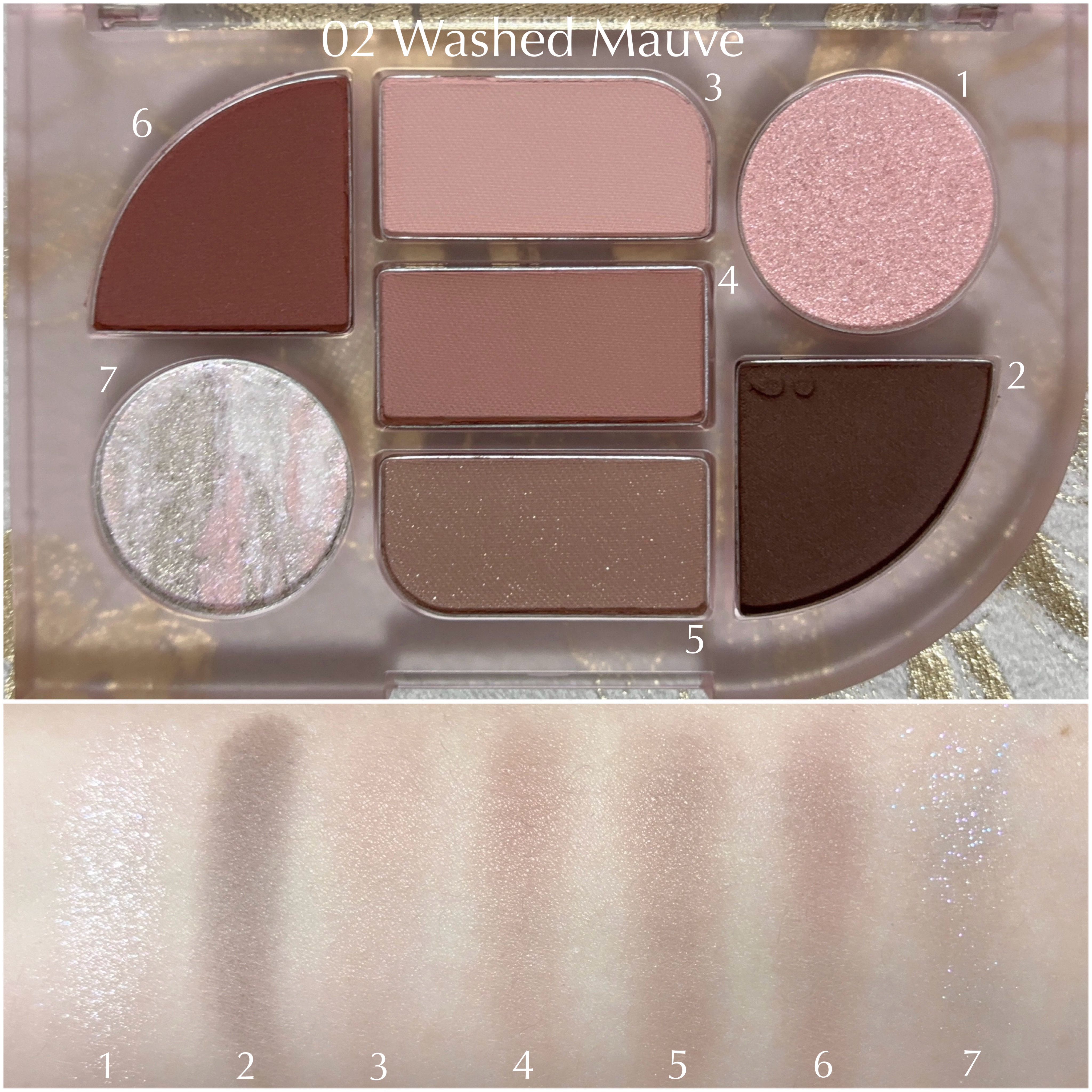 シンプレイン アイパレット 02 ウォッシュドモーヴ/Sim;plain/アイシャドウパレットを使ったクチコミ（2枚目）