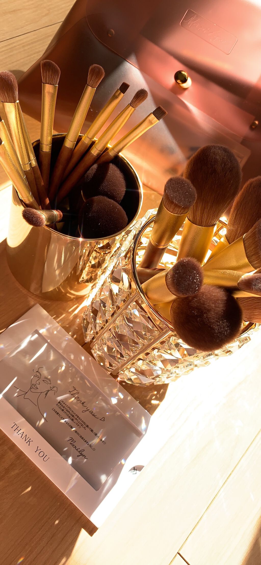 SIXPLUS X MARILYN 10本メイクアップブラシセット/SIXPLUS/メイクブラシを使ったクチコミ（3枚目）