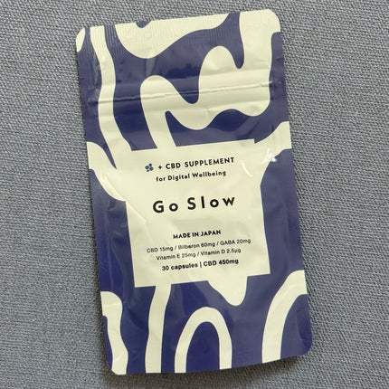 CBDサプリメント for デジタルウェルビーイング/Go Slow/健康サプリメントを使ったクチコミ(1枚目)
