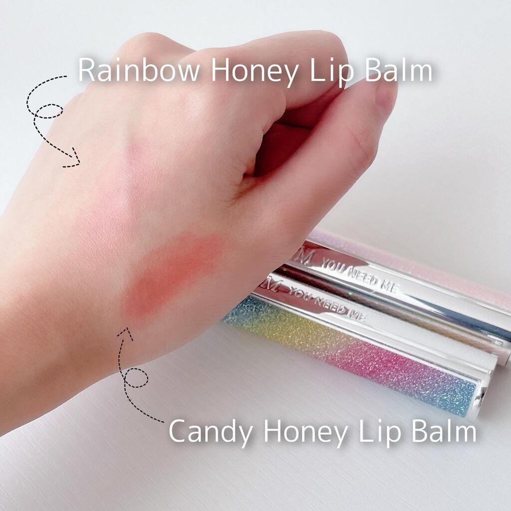 YNM  レインボーハニーリップバーム/YNM/リップバームを使ったクチコミ（3枚目）