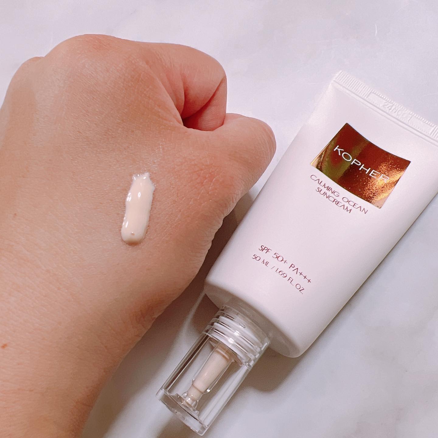 CALMING OCEAN SUNCREAM/KOPHER/日焼け止めクリームを使ったクチコミ（3枚目）