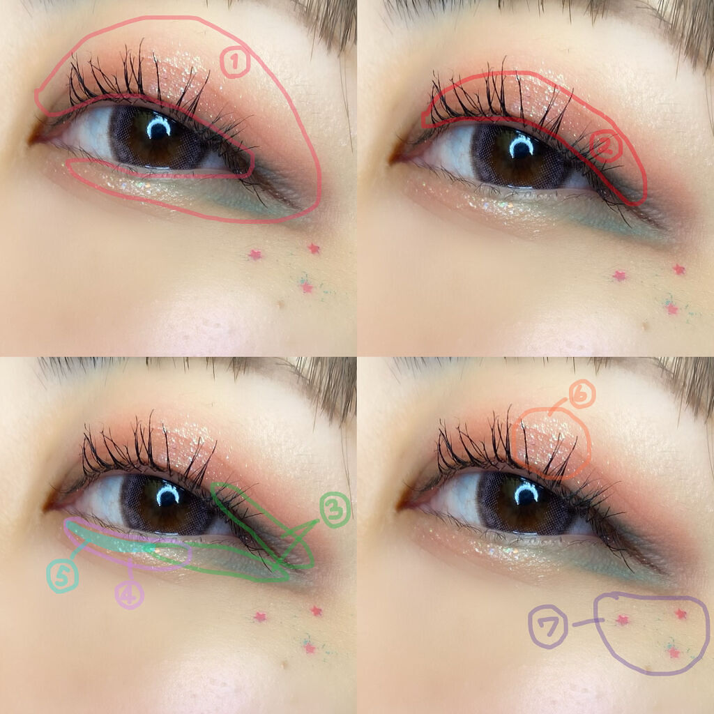 グリッタープリズム シャドウ/MISSHA/グリッターを使ったクチコミ（3枚目）