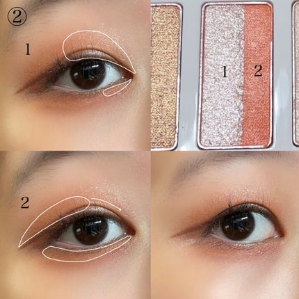 スターライトファントム 10色アイシャドウパレット/HEXZE(ヘックスゼ)/アイシャドウパレットを使ったクチコミ(7枚目)