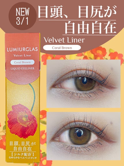 ベルベットライナー/LUMIURGLAS/リキッドアイライナーを使ったクチコミ(1枚目)