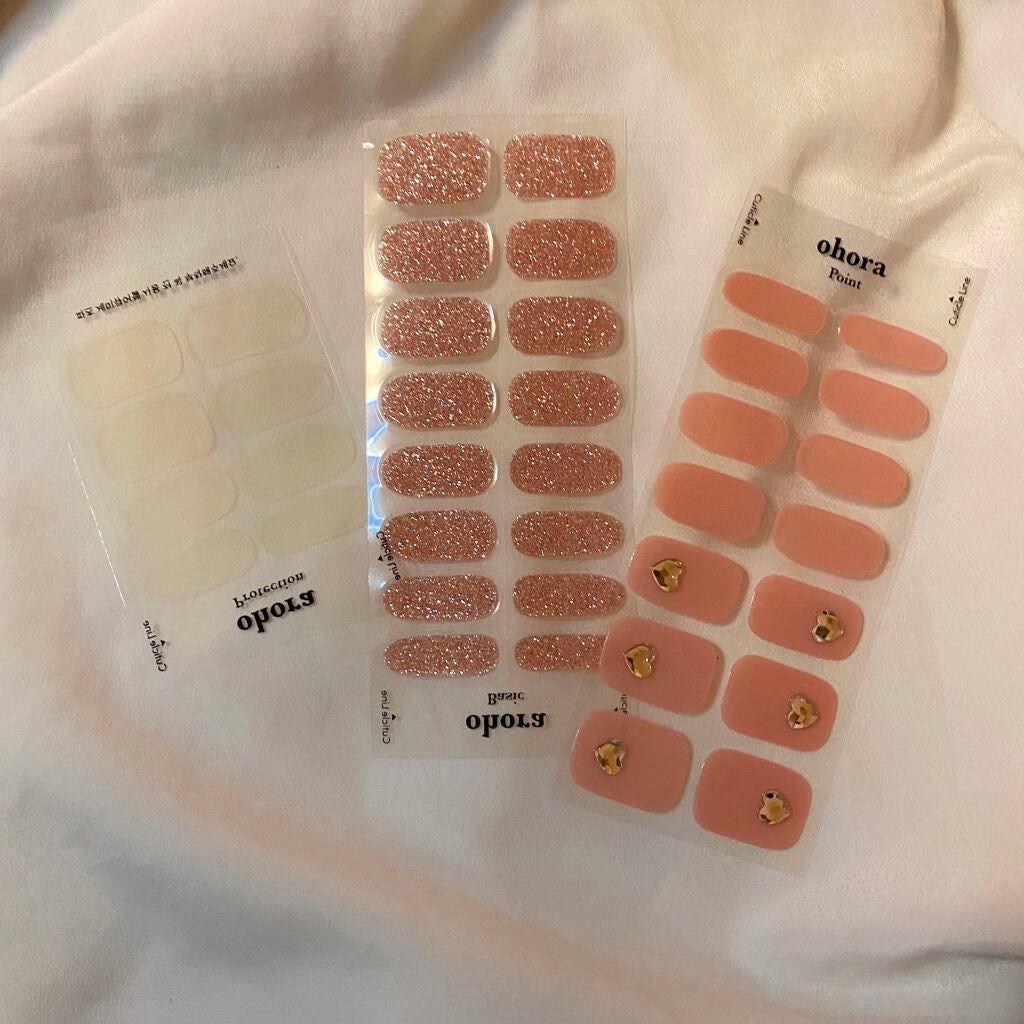 セミキュアジェルネイル(ハンド)/ohora/ネイルシールを使ったクチコミ(4枚目)