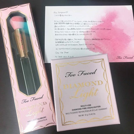 ダイヤモンドライト ハイライター ブラシ/Too Faced/メイクブラシを使ったクチコミ(1枚目)