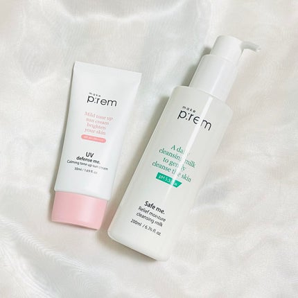 UVディフェンスミー カーミングトーンアップサンクリーム/make prem/日焼け止めクリームを使ったクチコミ(1枚目)